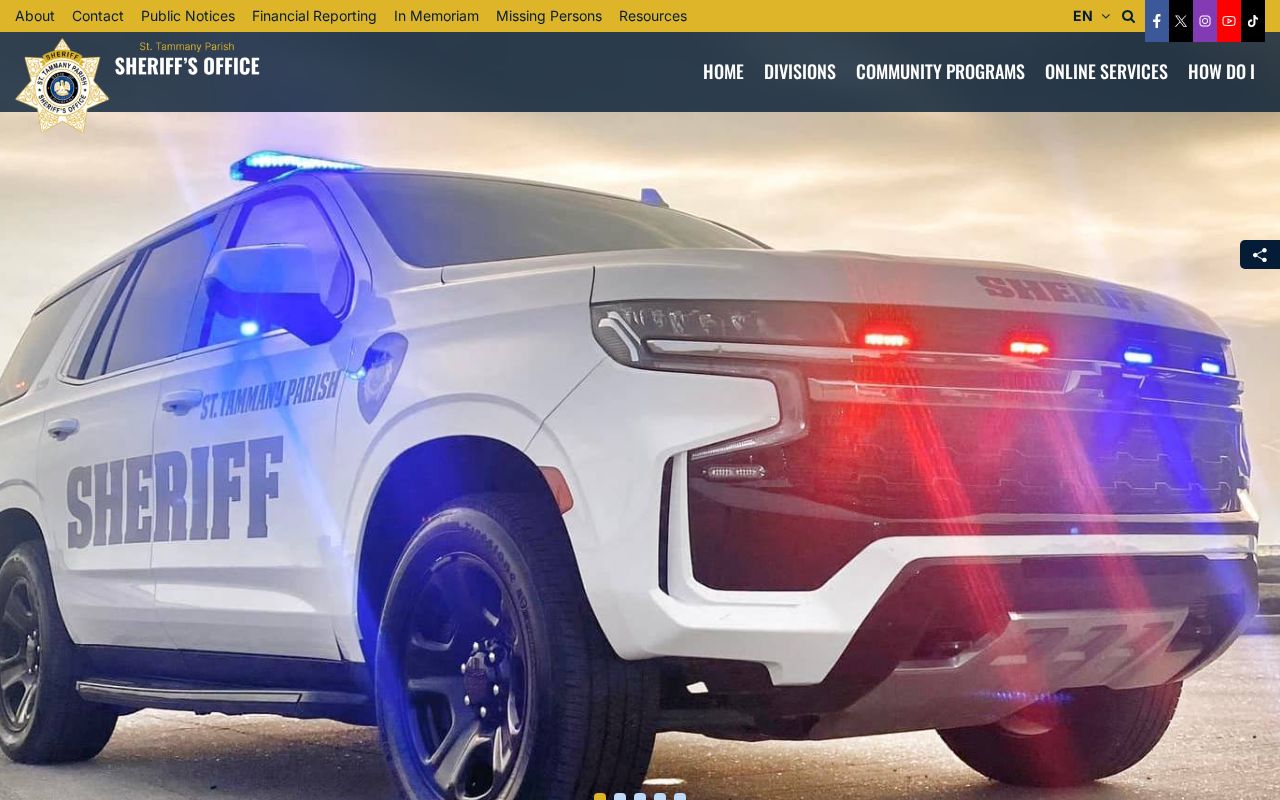 St. Tammany Parish Sheriff recent arrest resources